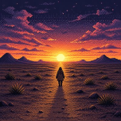 Pixel Art Style album cover example