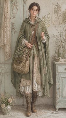 Shabby Chic Interior Design character design example