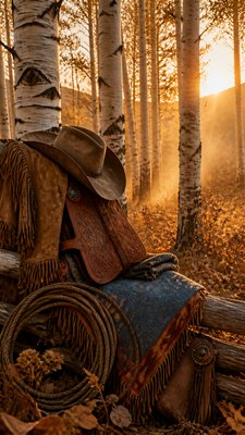 Cowboycore Aesthetic wall art print example