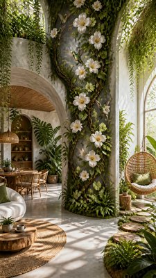 Biophilic Interior Design phone case design example