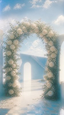 Dreamcore Aesthetic wedding invitation example