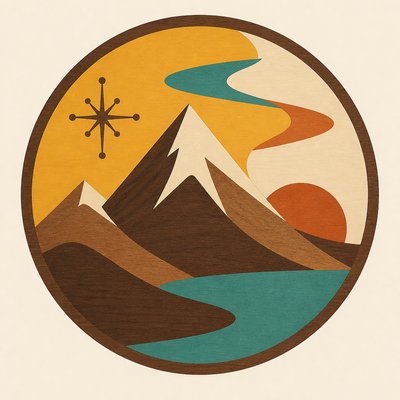 Mid-Century Modern Furniture Art logo concept example