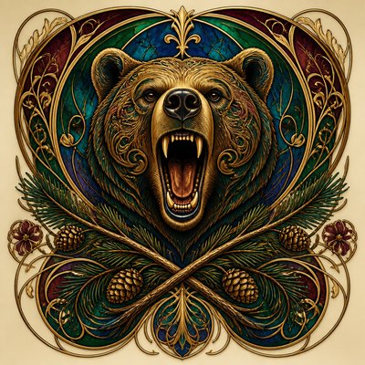 Art Nouveau Architecture Art t-shirt design example