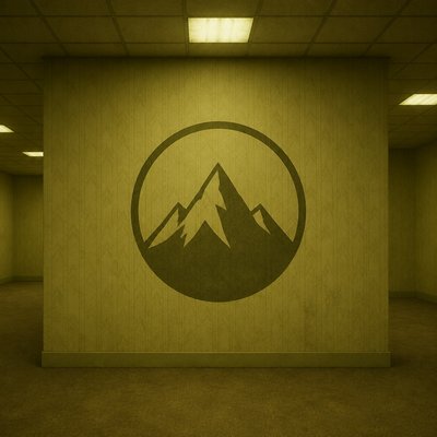 Backrooms Aesthetic logo concept example