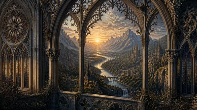 Gothic Architecture Art desktop wallpaper example