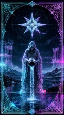 Augmented Reality Contemporary Art Style tarot card example