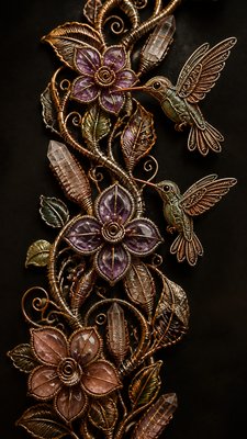 Wire-Wrapped Jewelry Style phone case design example