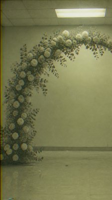 Creepy Liminal Art Style wedding invitation example