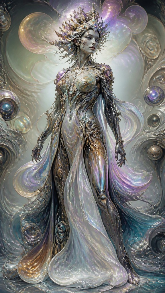 full-length portrait of an elegant figure — AI Art Style
