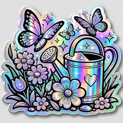 Holographic Sticker Design coloring page example