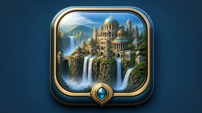 Skeuomorphic Icon Design concept art example