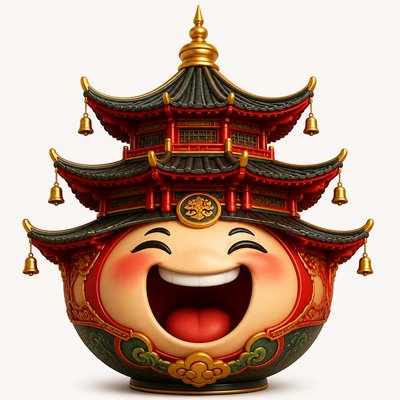 Pagoda Architecture Style Twitch emote example