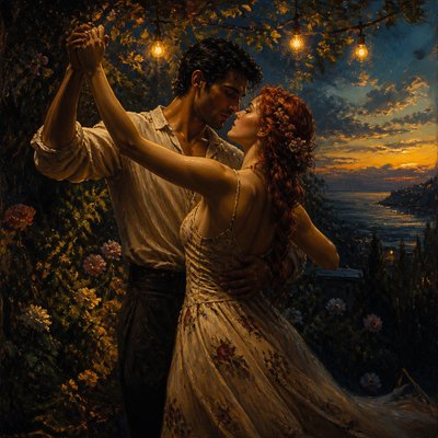Neo-Romanticism Art Style couple portrait example
