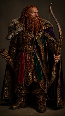 Royalcore Aesthetic tabletop character portrait example