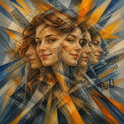 Futurism Art Style profile picture example