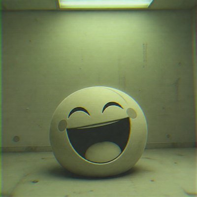 Creepy Liminal Art Style Twitch emote example