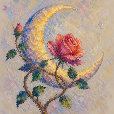 Impressionist Landscape Art Style tattoo design example