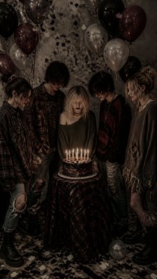 Grunge Fashion Style birthday card example