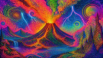 Psychedelic Art Style YouTube thumbnail example