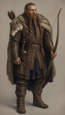 Transitional Interior Design tabletop character portrait example