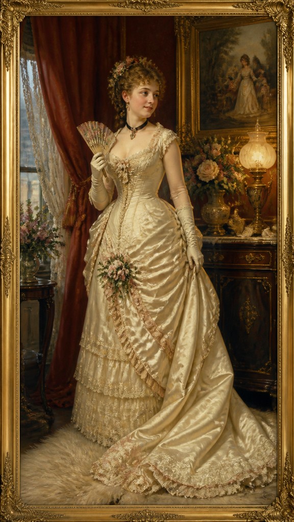 full-length portrait of an elegant figure — Victorian Art Style