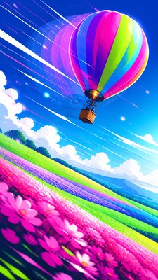 Motion Graphics Digital Art Style greeting card example
