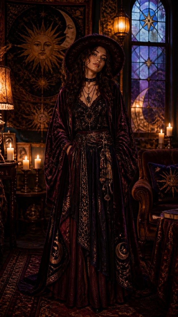 full-length portrait of an elegant figure — Whimsigoth Aesthetic