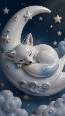 Porcelain Glaze baby announcement example