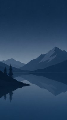 Minimalist Landscape Art Style phone wallpaper example