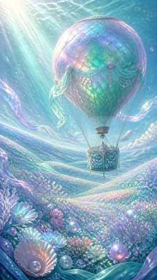 Mermaidcore Aesthetic greeting card example