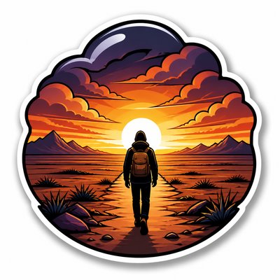 Die-Cut Sticker Design album cover example
