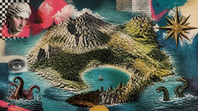 Postmodernism Art Style fantasy map example