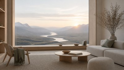 Scandinavian Furniture Art desktop wallpaper example
