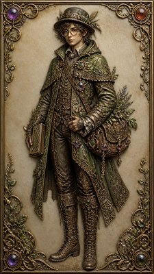 Vintage Jewelry Design character design example