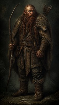 Forest Nature Art tabletop character portrait example