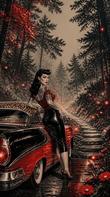 Rockabilly Aesthetic book cover example