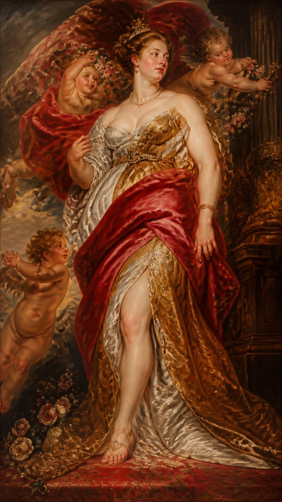 full-length portrait of an elegant figure — Antwerp Baroque Art Style