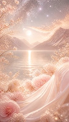 Light Feminine Aesthetic phone wallpaper example