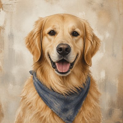 Modern Farmhouse Interior Design pet portrait example