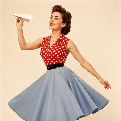 Vintage 50s Fashion Style icon example