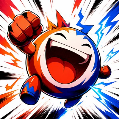 Shonen Action Anime Art Style Twitch emote example