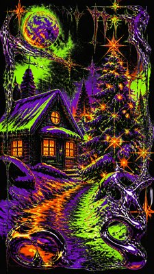 Acid Graphics Christmas card example