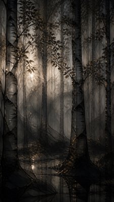 Smoked Glass wall art print example