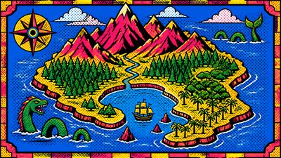 Pop Art Still Life Art Style fantasy map example
