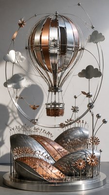 Kinetic Sculpture Art Style greeting card example
