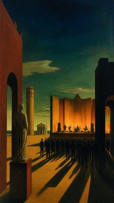 Metaphysical Painting Art Style flyer example