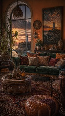 Bohemian Interior Design poster example