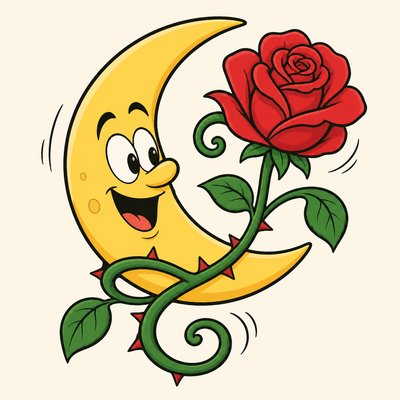 Cartoon Comic Art tattoo design example