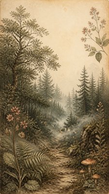 Botanical Nature Art book cover example