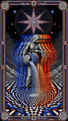 Kinetic Art Style tarot card example